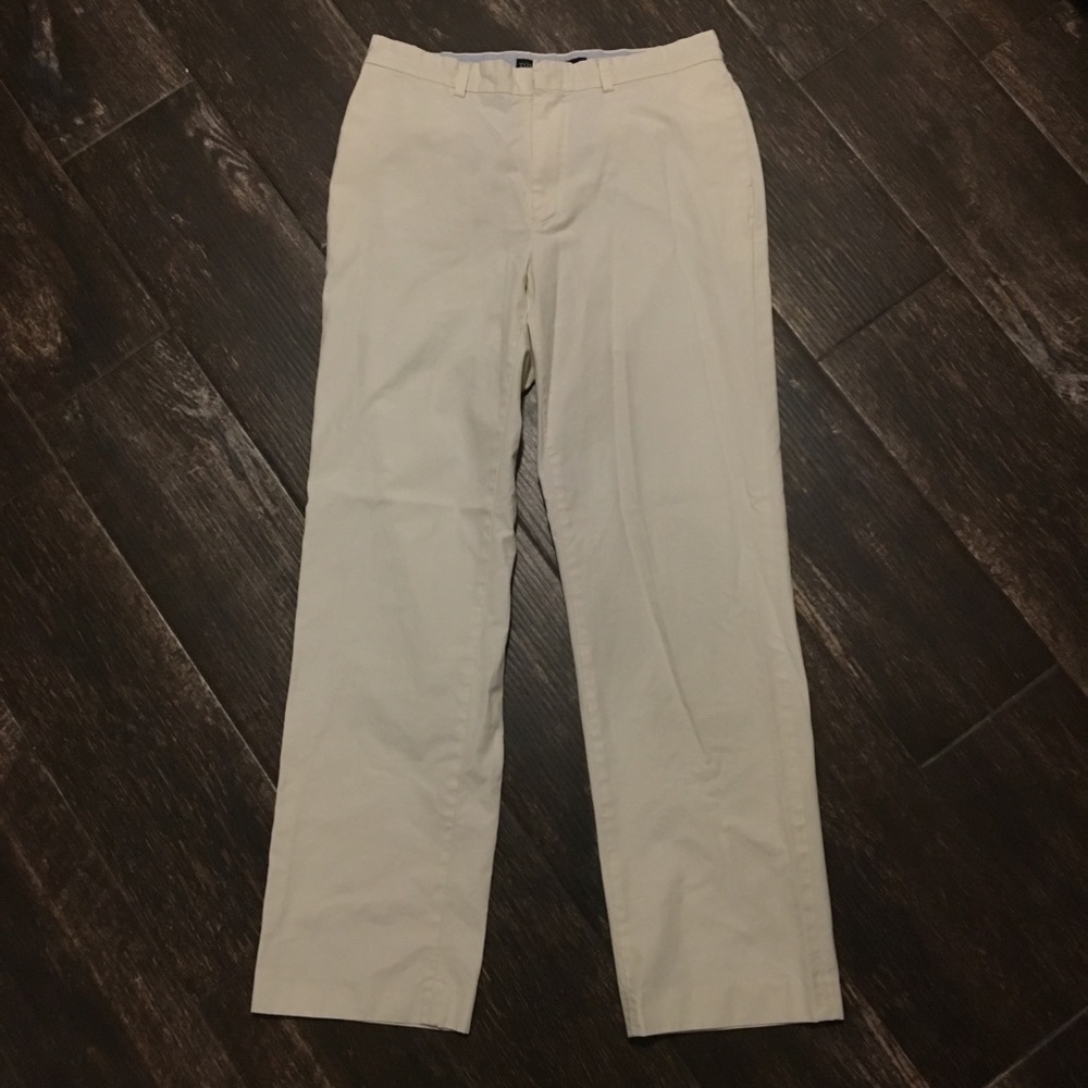 Tommy Hilfiger White Flat Front Pants Sz 31x32